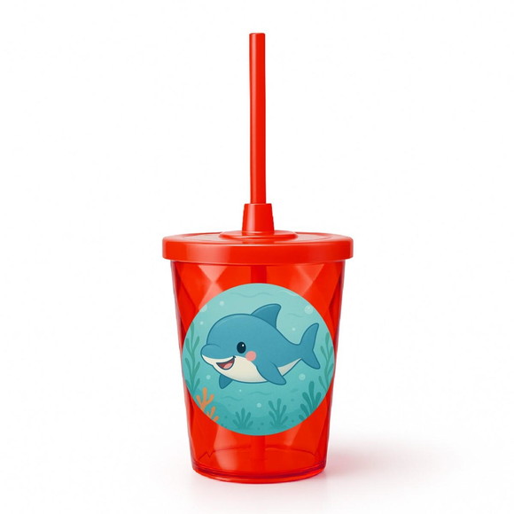 Copo Twister Personalizado 300ml Tubarãozinho Fofo - Imagem 5