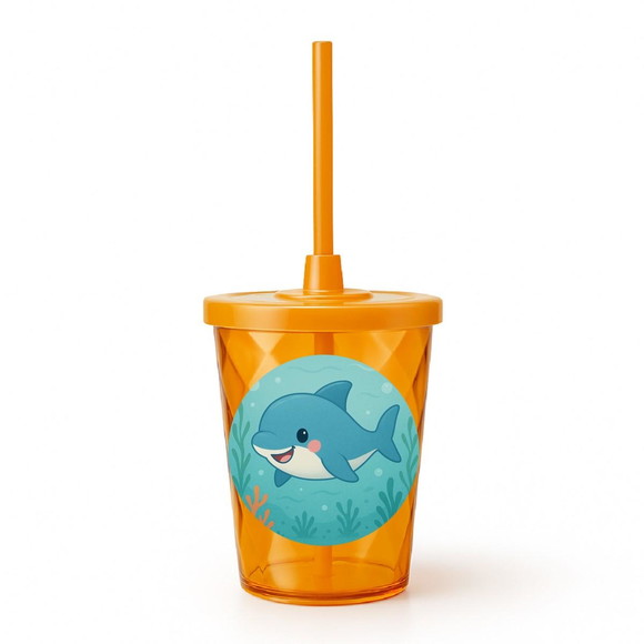 Copo Twister Personalizado 300ml Tubarãozinho Fofo - Imagem 4
