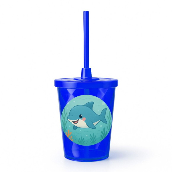 Copo Twister Personalizado 300ml Tubarãozinho Fofo - Imagem 3