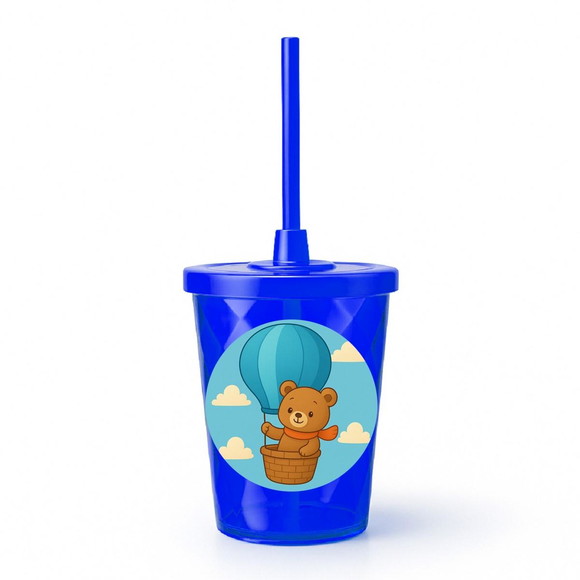 Copo Twister Personalizado 300ml Ursinho Baloeiro - Imagem 3