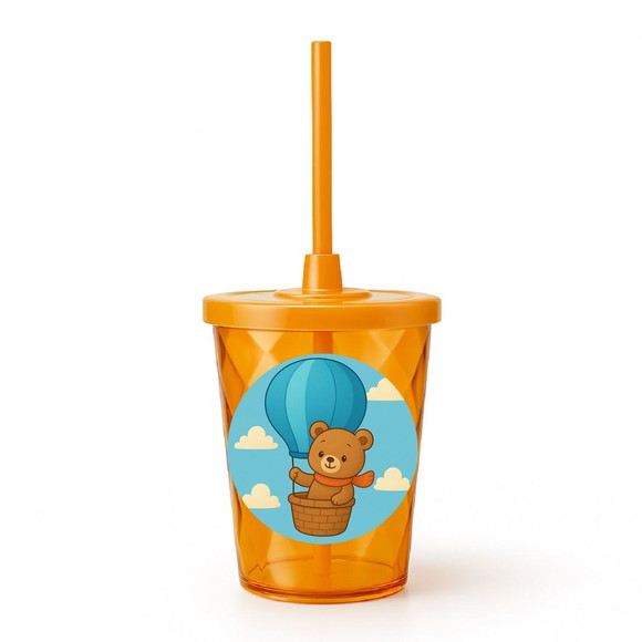 Copo Twister Personalizado 300ml Ursinho Baloeiro - Imagem 4