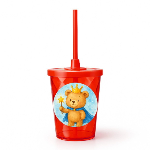Copo Twister Personalizado 300ml Ursinho Príncipe - Imagem 5