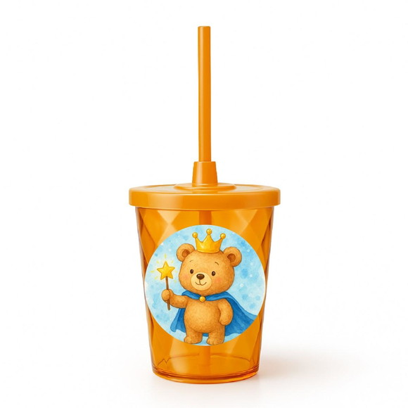 Copo Twister Personalizado 300ml Ursinho Príncipe - Imagem 4