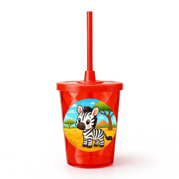 Copo Twister Personalizado 300ml Zebra Baby - Imagem 5