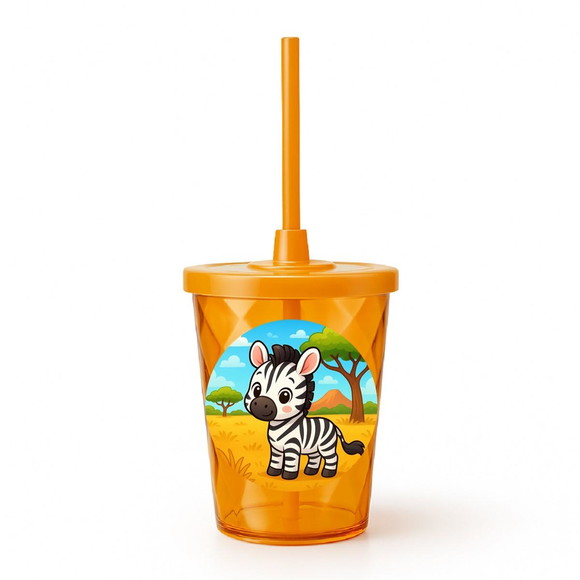 Copo Twister Personalizado 300ml Zebra Baby - Imagem 4