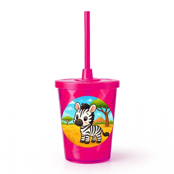 Copo Twister Personalizado 300ml Zebra Baby - Imagem 2