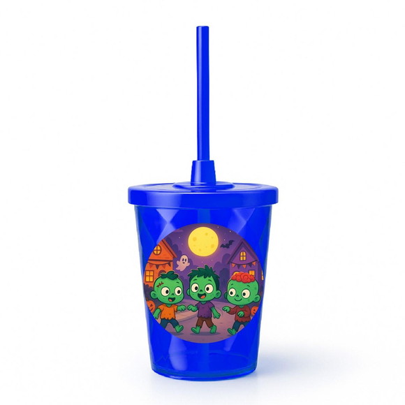 Copo Twister Personalizado 300ml Zumbis Fofinhos - Imagem 3