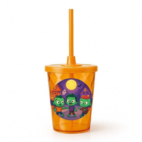 Copo Twister Personalizado 300ml Zumbis Fofinhos - Imagem 4
