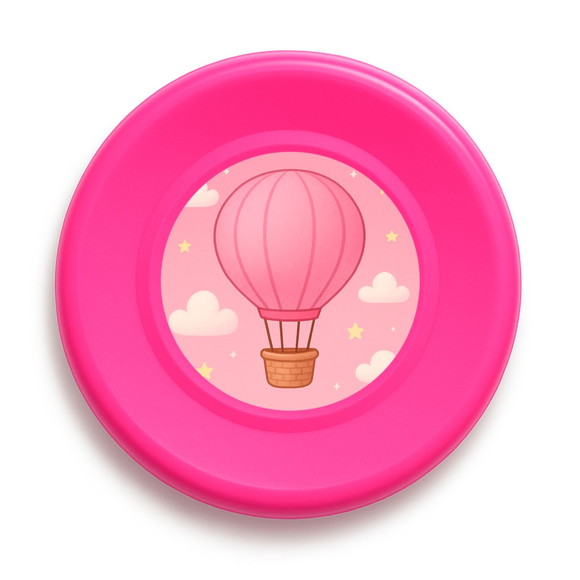 Disco de Arremesso Frisbee Balão de Ar Rosa - Imagem 3