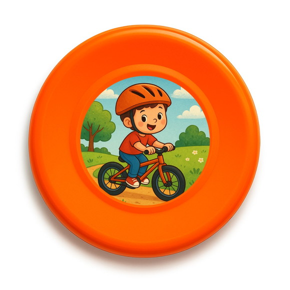 Disco de Arremesso Frisbee Bike Ciclista - Imagem 2