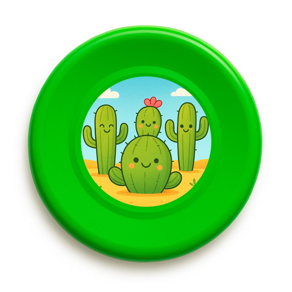 Disco de Arremesso Frisbee Cactos Fofos - Imagem 5