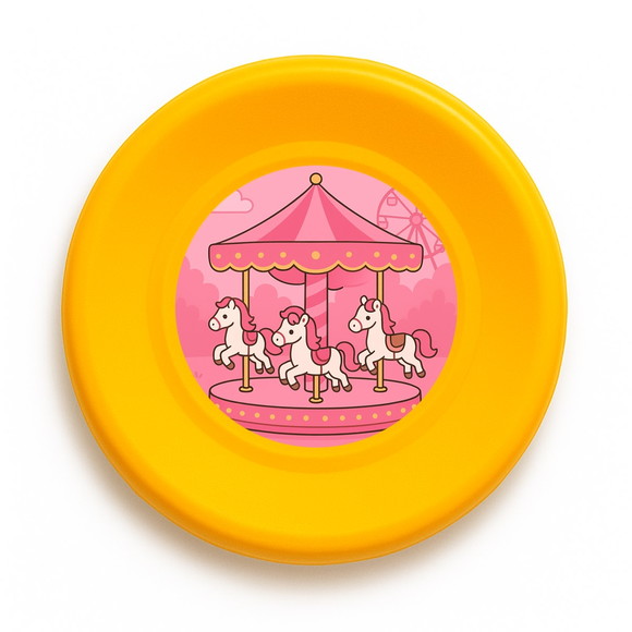 Disco de Arremesso Frisbee Carrossel Rosa