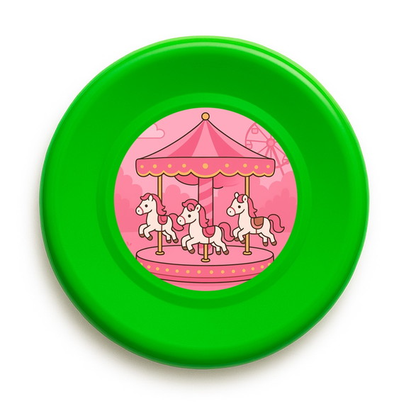 Disco de Arremesso Frisbee Carrossel Rosa - Imagem 5