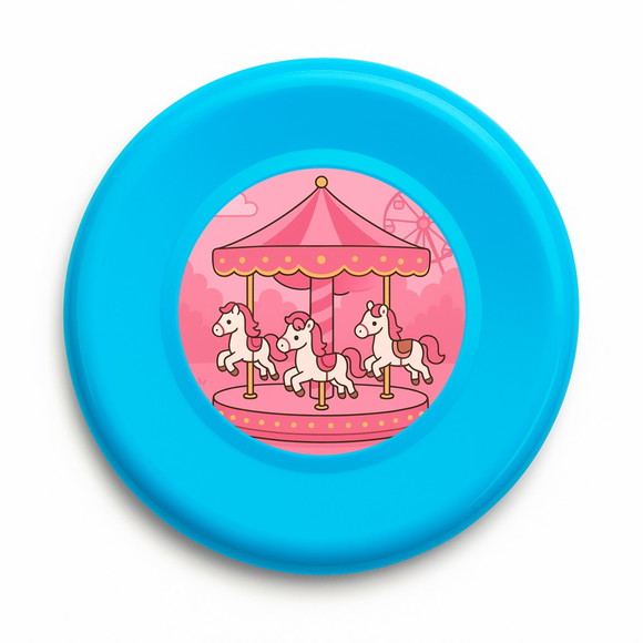Disco de Arremesso Frisbee Carrossel Rosa - Imagem 4