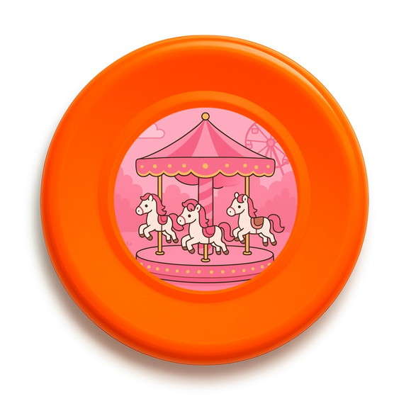 Disco de Arremesso Frisbee Carrossel Rosa - Imagem 2