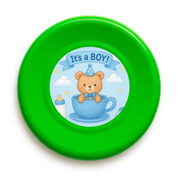 Disco de Arremesso Frisbee Chá de Bebê Menino - Imagem 5