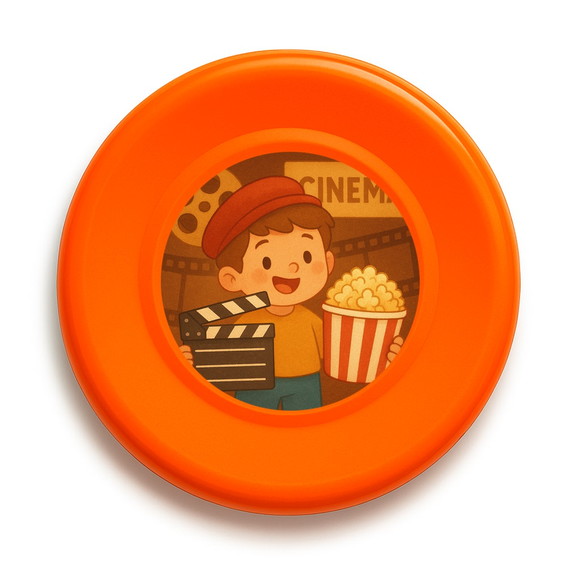 Disco de Arremesso Frisbee Cinema Antigo - Imagem 2