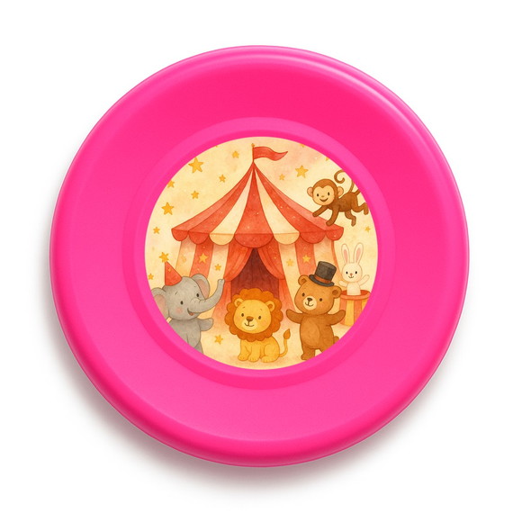 Disco de Arremesso Frisbee Circo Aquarela - Imagem 3
