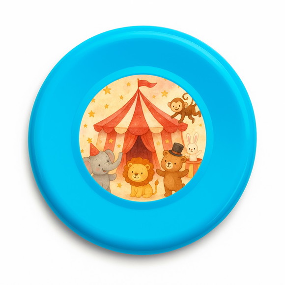 Disco de Arremesso Frisbee Circo Aquarela - Imagem 4