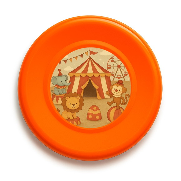 Disco de Arremesso Frisbee Circo Vintage - Imagem 2