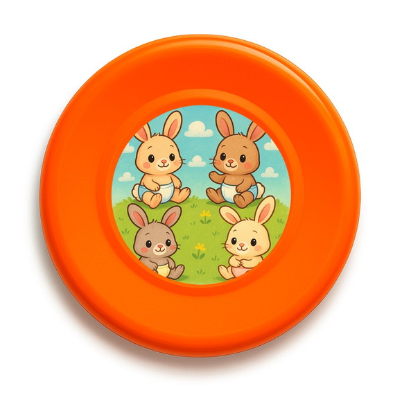 Disco de Arremesso Frisbee Coelhinhos Baby - Imagem 2