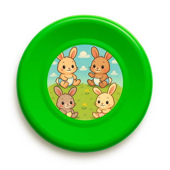 Disco de Arremesso Frisbee Coelhinhos Baby - Imagem 5