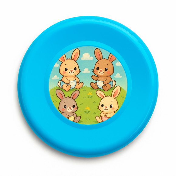 Disco de Arremesso Frisbee Coelhinhos Baby - Imagem 4
