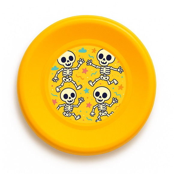 Disco de Arremesso Frisbee Esqueletinhos Kids
