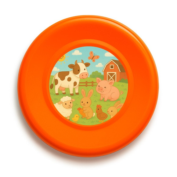 Disco de Arremesso Frisbee Fazendinha - Imagem 2