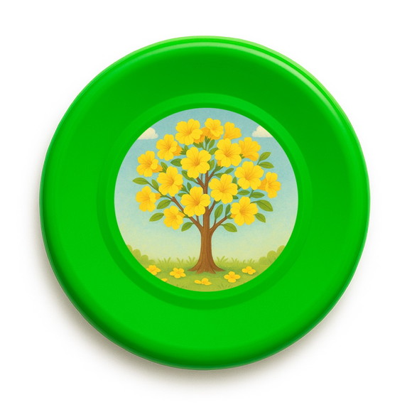Disco de Arremesso Frisbee Flor de Ipê Amarela - Imagem 5