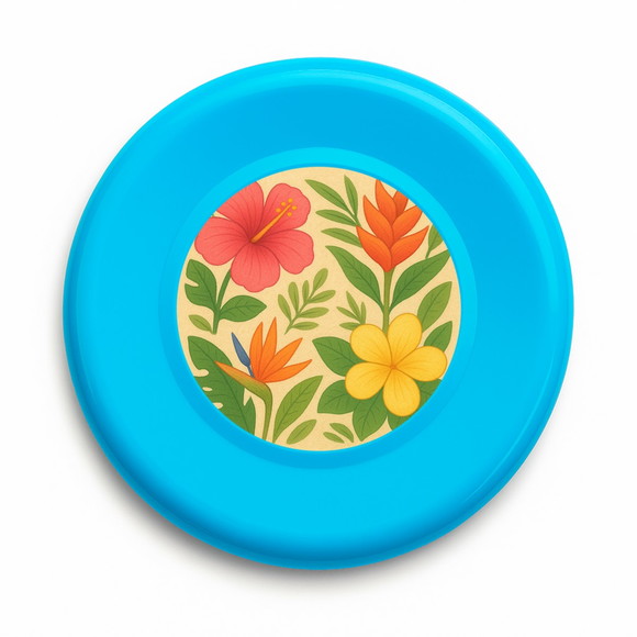 Disco de Arremesso Frisbee Flores Tropicais - Imagem 4