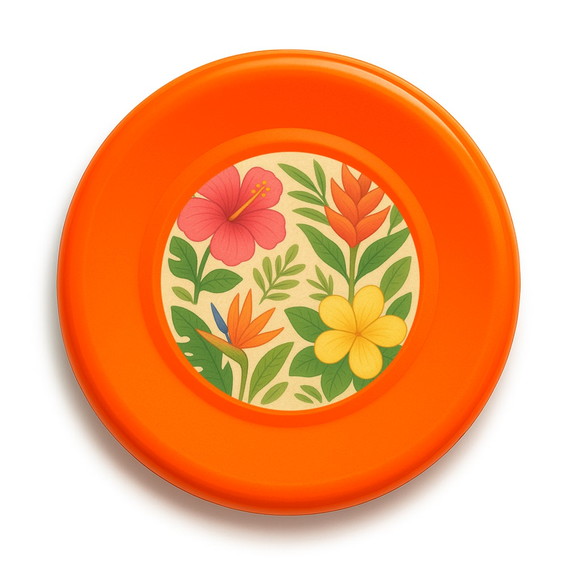Disco de Arremesso Frisbee Flores Tropicais - Imagem 2