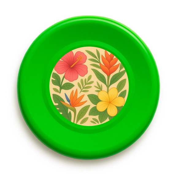 Disco de Arremesso Frisbee Flores Tropicais - Imagem 5