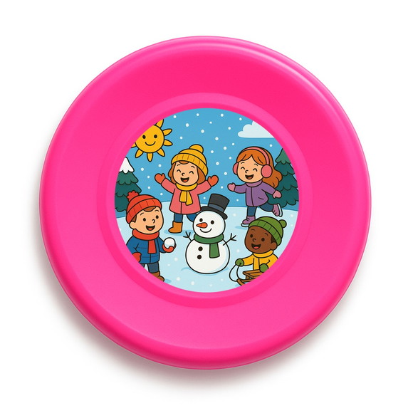 Disco de Arremesso Frisbee Inverno Divertido - Imagem 3