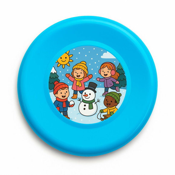 Disco de Arremesso Frisbee Inverno Divertido - Imagem 4