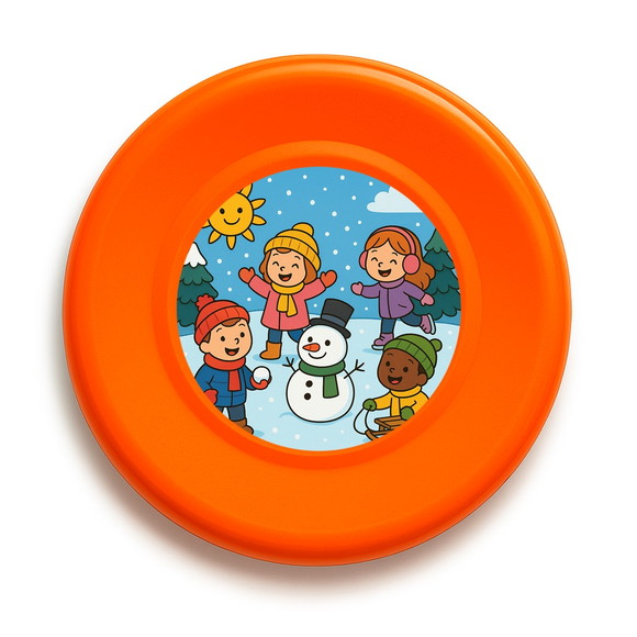 Disco de Arremesso Frisbee Inverno Divertido - Imagem 2