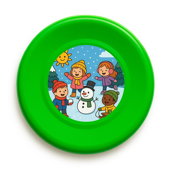 Disco de Arremesso Frisbee Inverno Divertido - Imagem 5