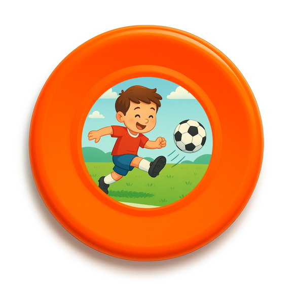 Disco de Arremesso Frisbee Jogador de Futebol - Imagem 2