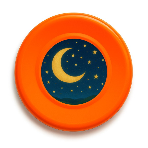 Disco de Arremesso Frisbee Lua e Estrelas - Imagem 2