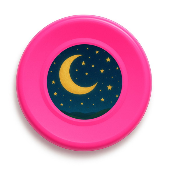 Disco de Arremesso Frisbee Lua e Estrelas - Imagem 3