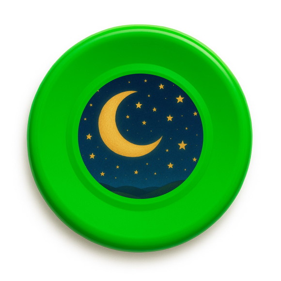 Disco de Arremesso Frisbee Lua e Estrelas - Imagem 5