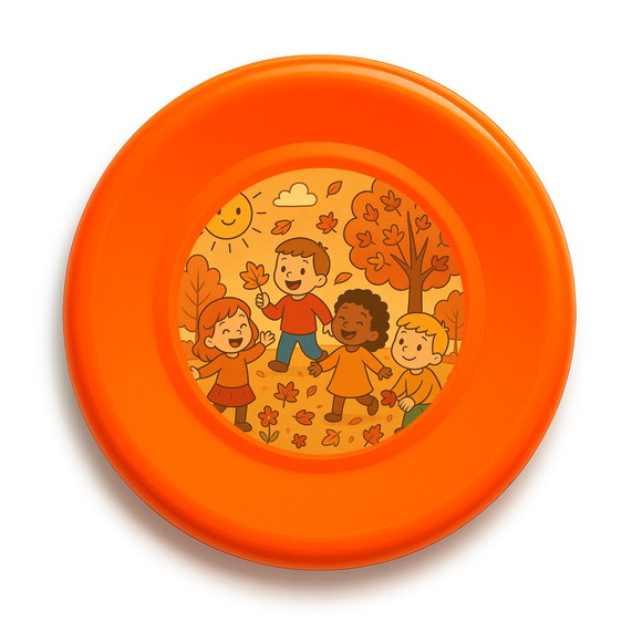 Disco de Arremesso Frisbee Outono Divertido - Imagem 2