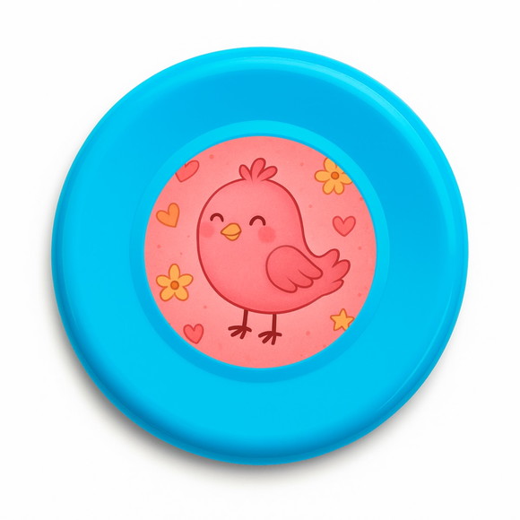 Disco de Arremesso Frisbee Passarinho Rosa - Imagem 4