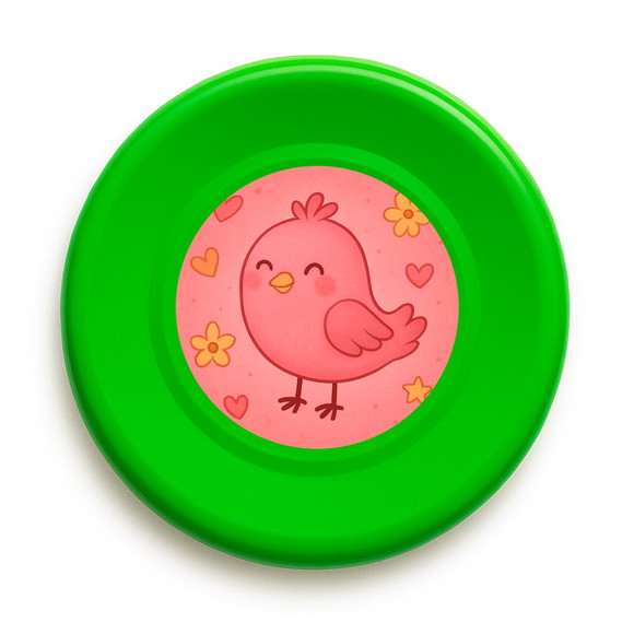 Disco de Arremesso Frisbee Passarinho Rosa - Imagem 5