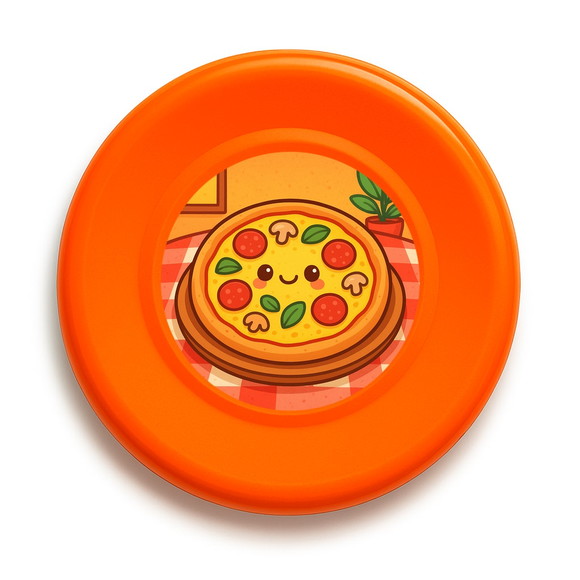 Disco de Arremesso Frisbee Pizza Divertida - Imagem 2