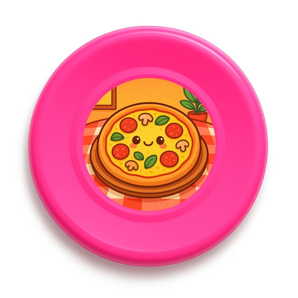 Disco de Arremesso Frisbee Pizza Divertida - Imagem 3