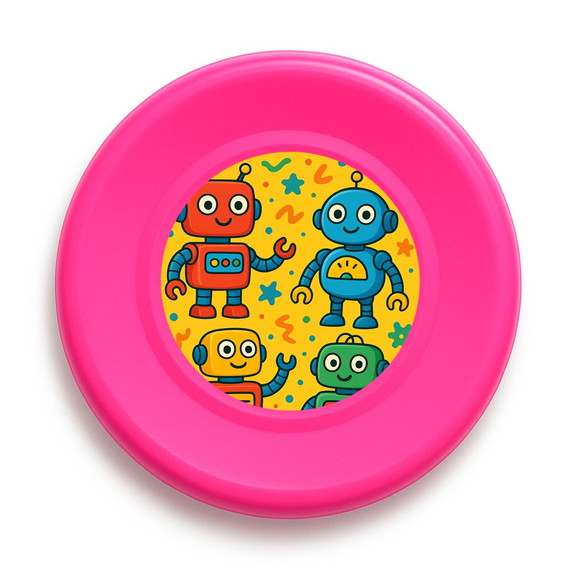 Disco de Arremesso Frisbee Robôs Divertidos - Imagem 3