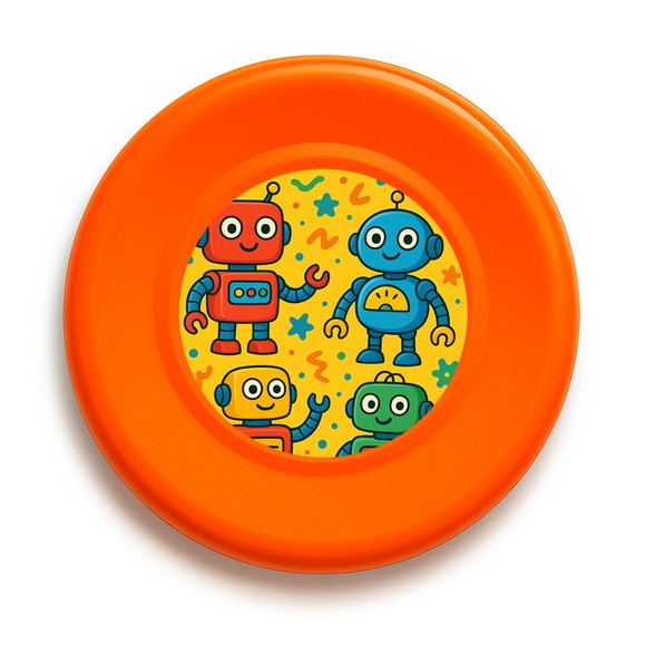 Disco de Arremesso Frisbee Robôs Divertidos - Imagem 2