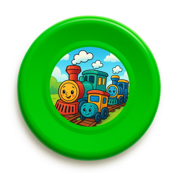 Disco de Arremesso Frisbee Trens Antigos - Imagem 5