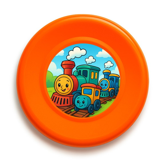 Disco de Arremesso Frisbee Trens Antigos - Imagem 2